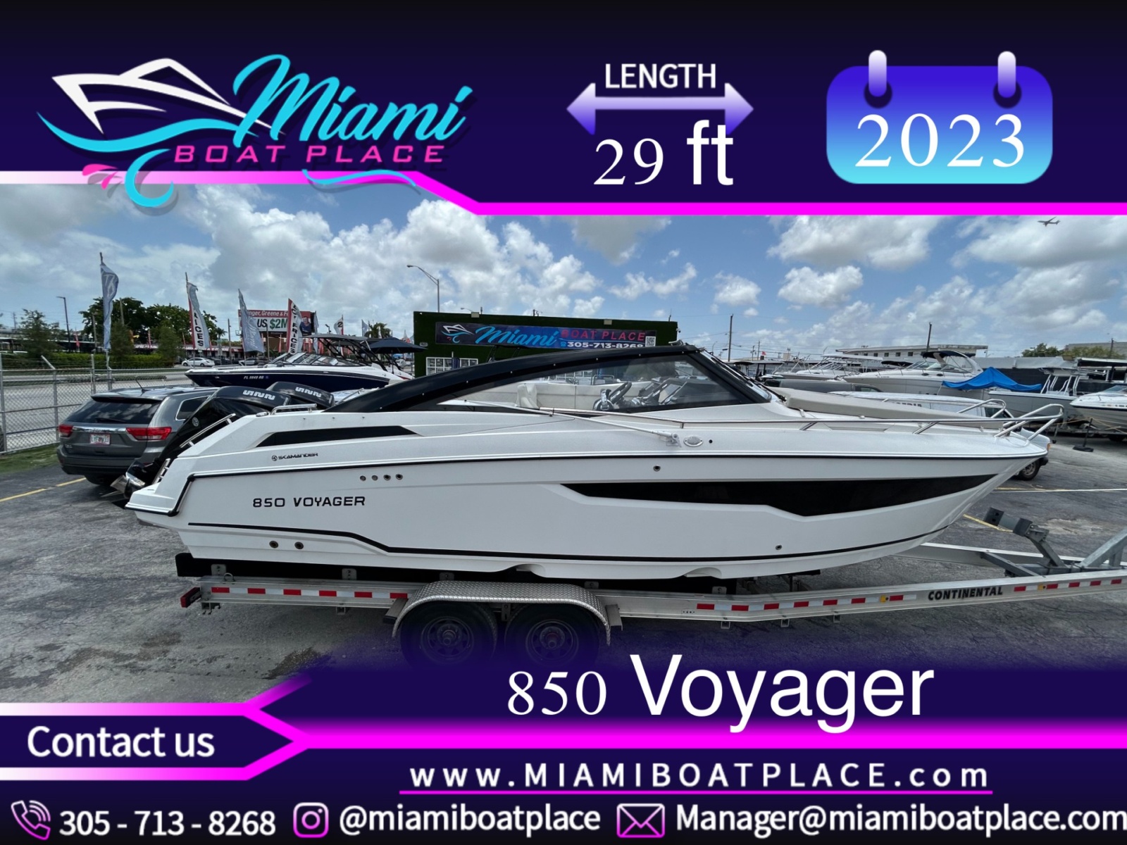 Parker Poland 850 Voyager - (New) Twins Mercury full Warranty