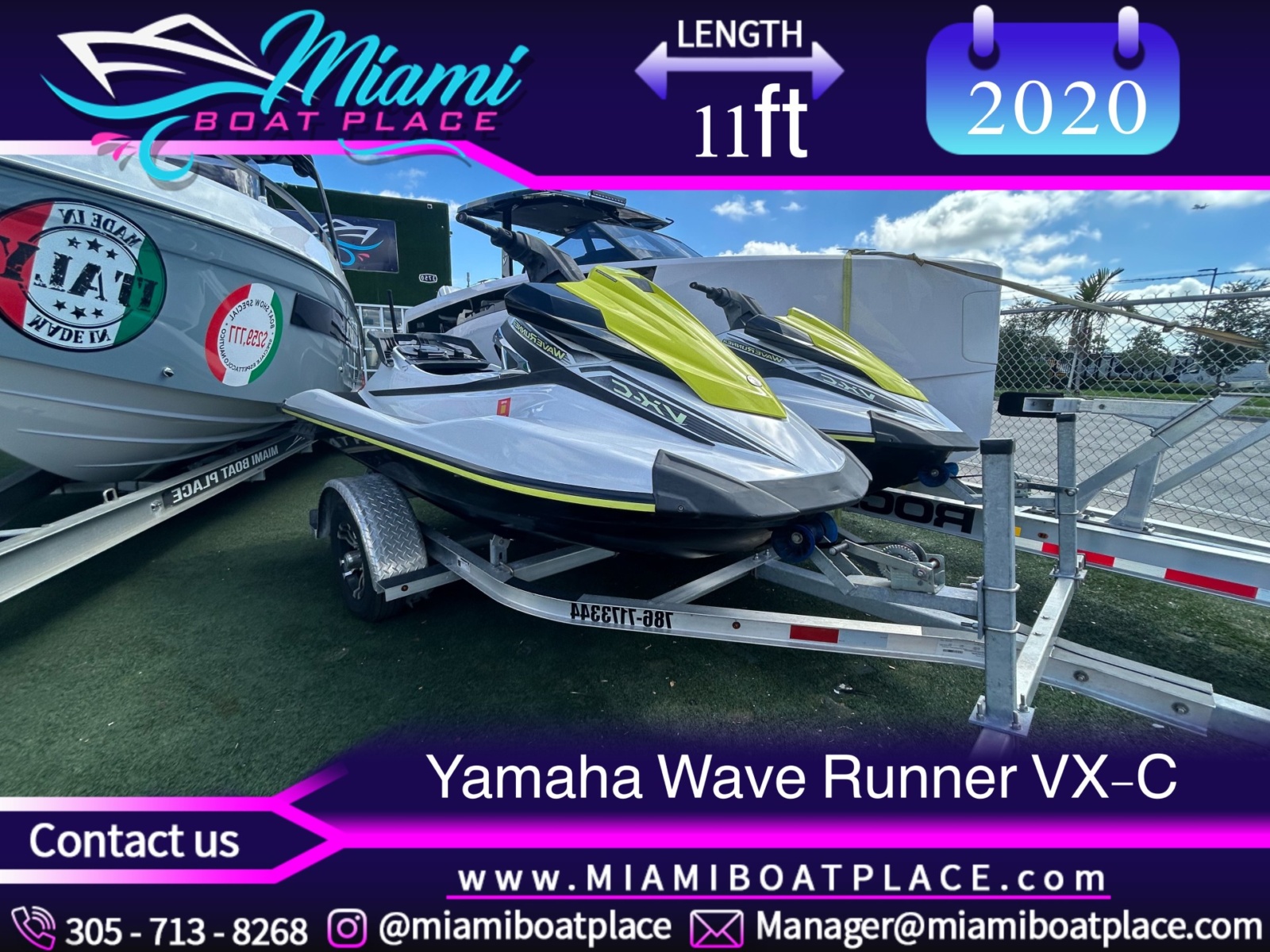 2020 Yamaha VX‑C – Reliable 3-Seater Jet Ski with Only 74 Hours